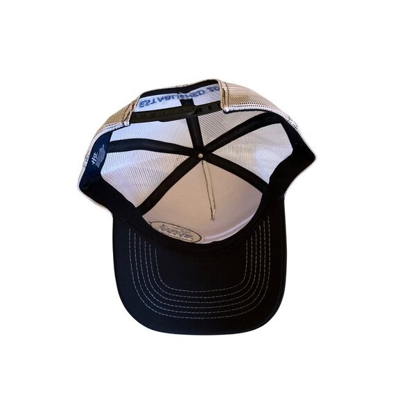 Fords Garage Trucker Hat One Size Polyester Snapback Blue & White - Picture 5 of 6